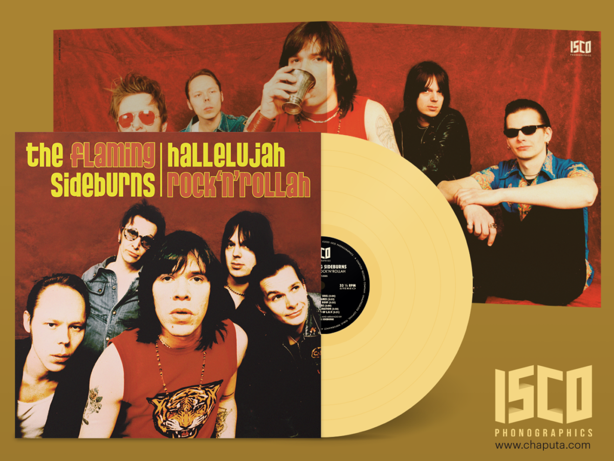 THE FLAMING SIDEBURNS: Hallelujah Rock'n'Rollah LP (color vinyl + poster) - Image 2