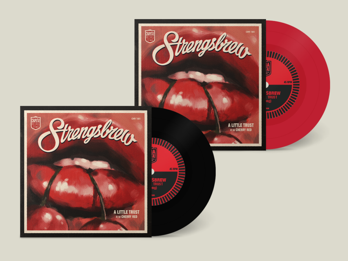 STRENGSBREW: A Little Trust b/w Cherry Red 7" - Shipping now! - Image 2